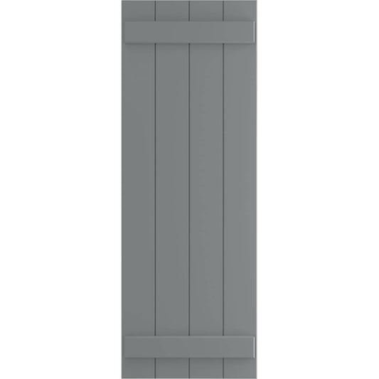 Ekena Millwork 21.5-in W x 44-in H Ocean Swell Board and batten Exterior Shutters ( 2 -Pack )
