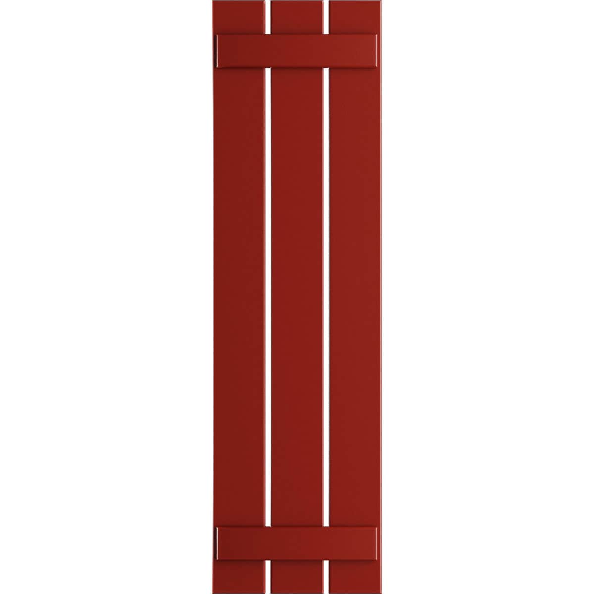 Ekena Millwork 17.125-in W x 31-in H Fire Red Board and batten Spaced Exterior Shutters ( 2 -Pack )