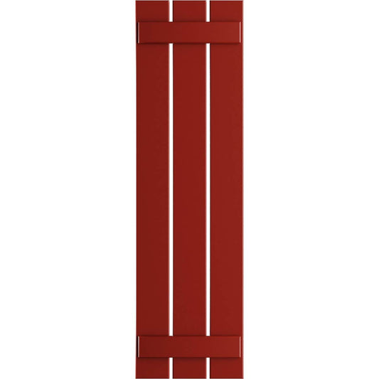 Ekena Millwork 17.125-in W x 31-in H Fire Red Board and batten Spaced Exterior Shutters ( 2 -Pack )