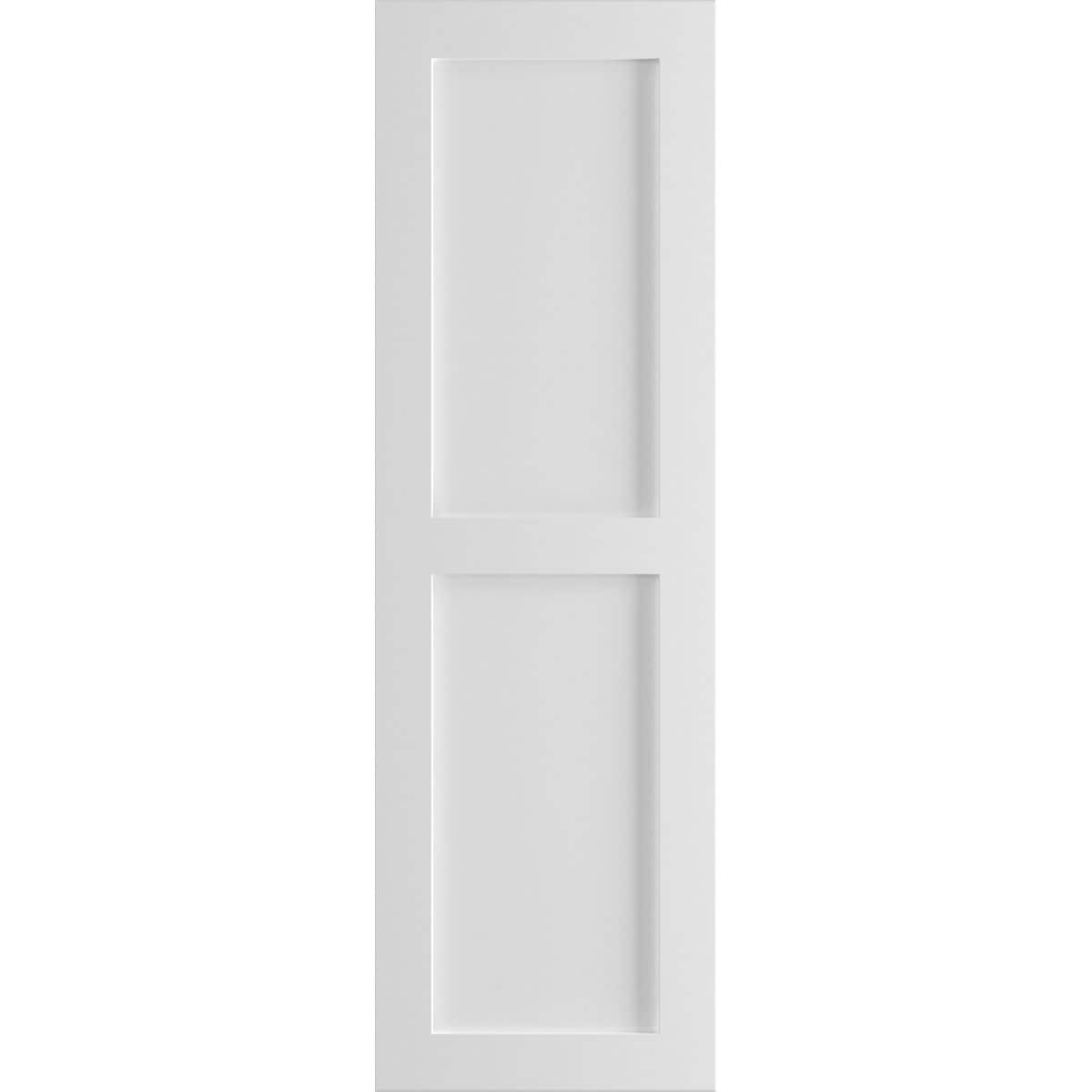 Ekena Millwork 12-in W x 58-in H Unfinished Paintable/Stainable Flat panel Exterior Shutters ( 2 -Pack )