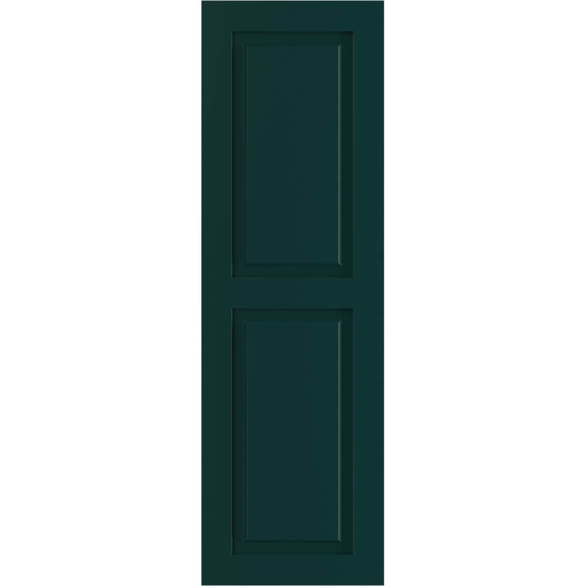 Ekena Millwork 18-in W x 32-in H Thermal Green Raised panel Exterior Shutters ( 2 -Pack )