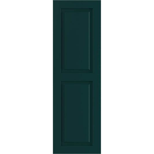 Ekena Millwork 18-in W x 65-in H Thermal Green Paintable/Stainable Raised panel Exterior Shutters ( 2 -Pack )