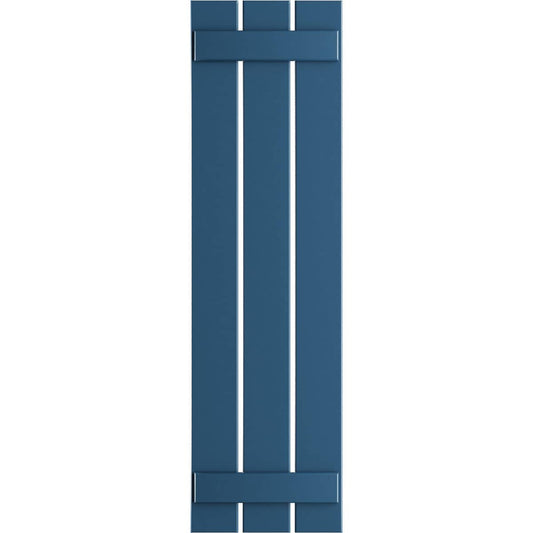 Ekena Millwork 17.125-in W x 68-in H Sojourn Blue Board and batten Spaced Exterior Shutters ( 2 -Pack )