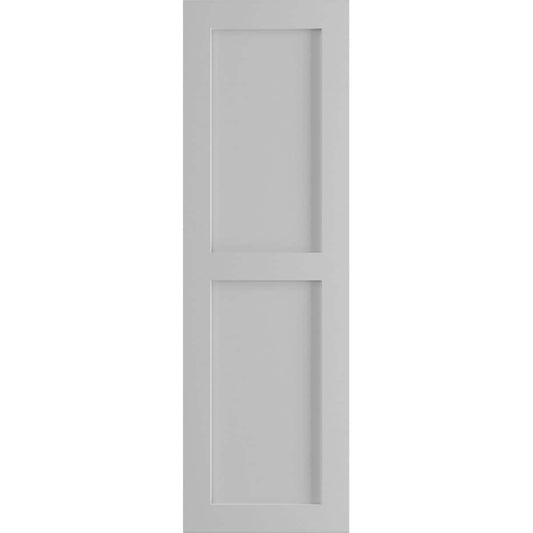 Ekena Millwork 12-in W x 44-in H Primed Paintable/Stainable Flat panel Exterior Shutters ( 2 -Pack )