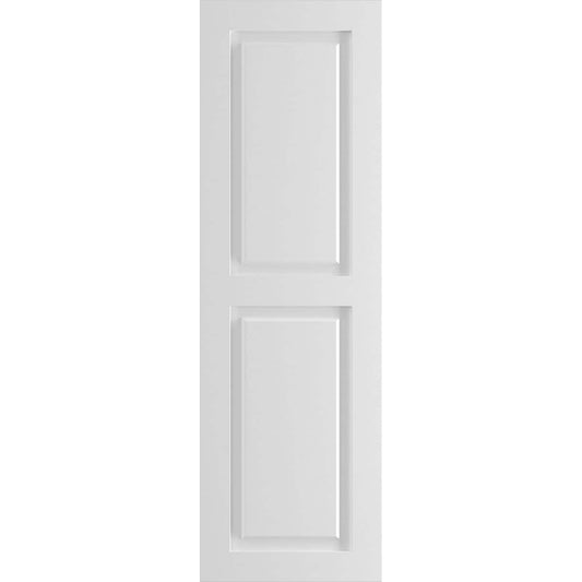 Ekena Millwork 12-in W x 67-in H Unfinished Paintable/Stainable Raised panel Exterior Shutters ( 2 -Pack )