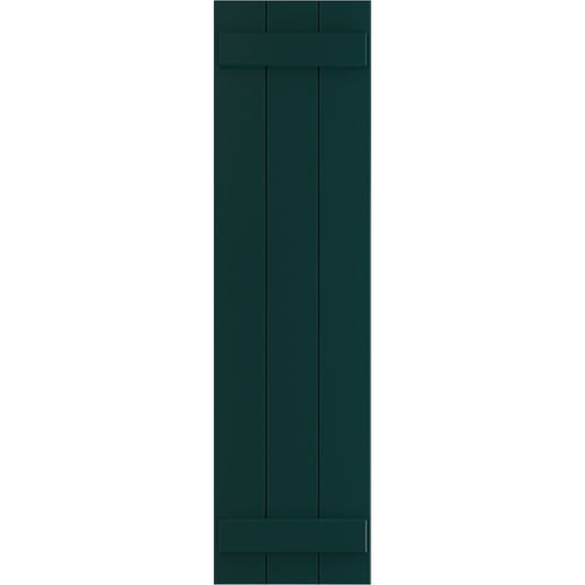 Ekena Millwork 16.125-in W x 39-in H Thermal Green Board and batten Exterior Shutters ( 2 -Pack )