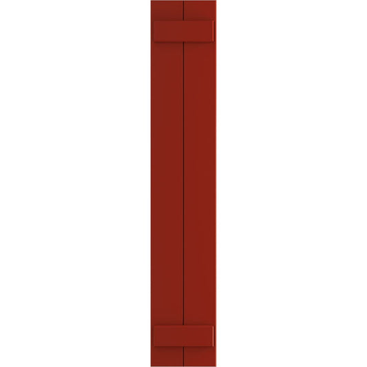 Ekena Millwork 10.75-in W x 80-in H Fire Red Board and batten Exterior Shutters ( 2 -Pack )