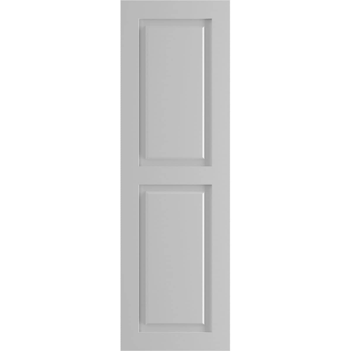 Ekena Millwork 18-in W x 58-in H Primed Paintable/Stainable Raised panel Exterior Shutters ( 2 -Pack )
