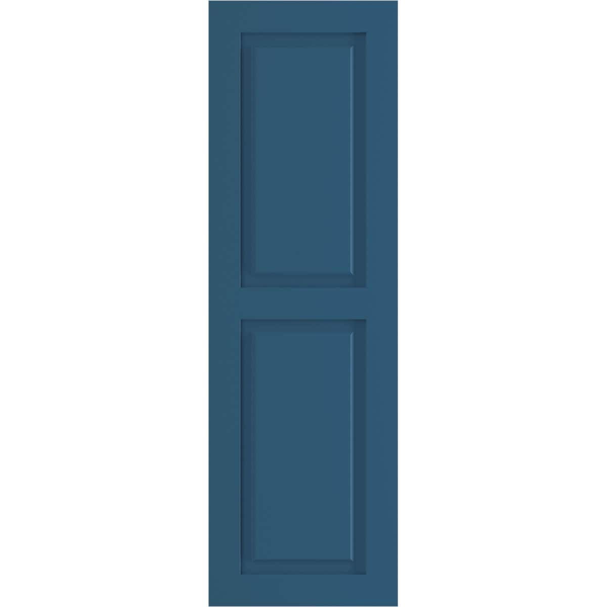 Ekena Millwork 15-in W x 79-in H Sojourn Blue Raised panel Exterior Shutters ( 2 -Pack )