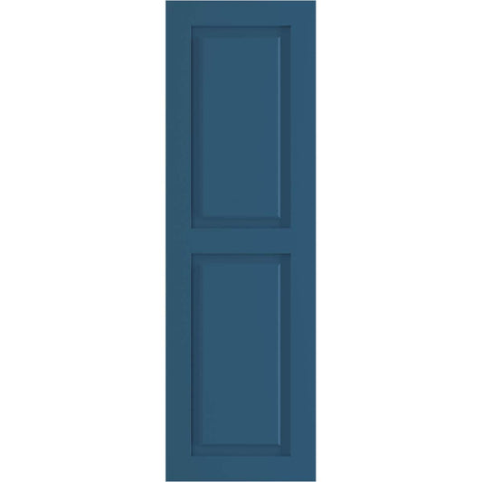 Ekena Millwork 15-in W x 68-in H Sojourn Blue Raised panel Exterior Shutters ( 2 -Pack )