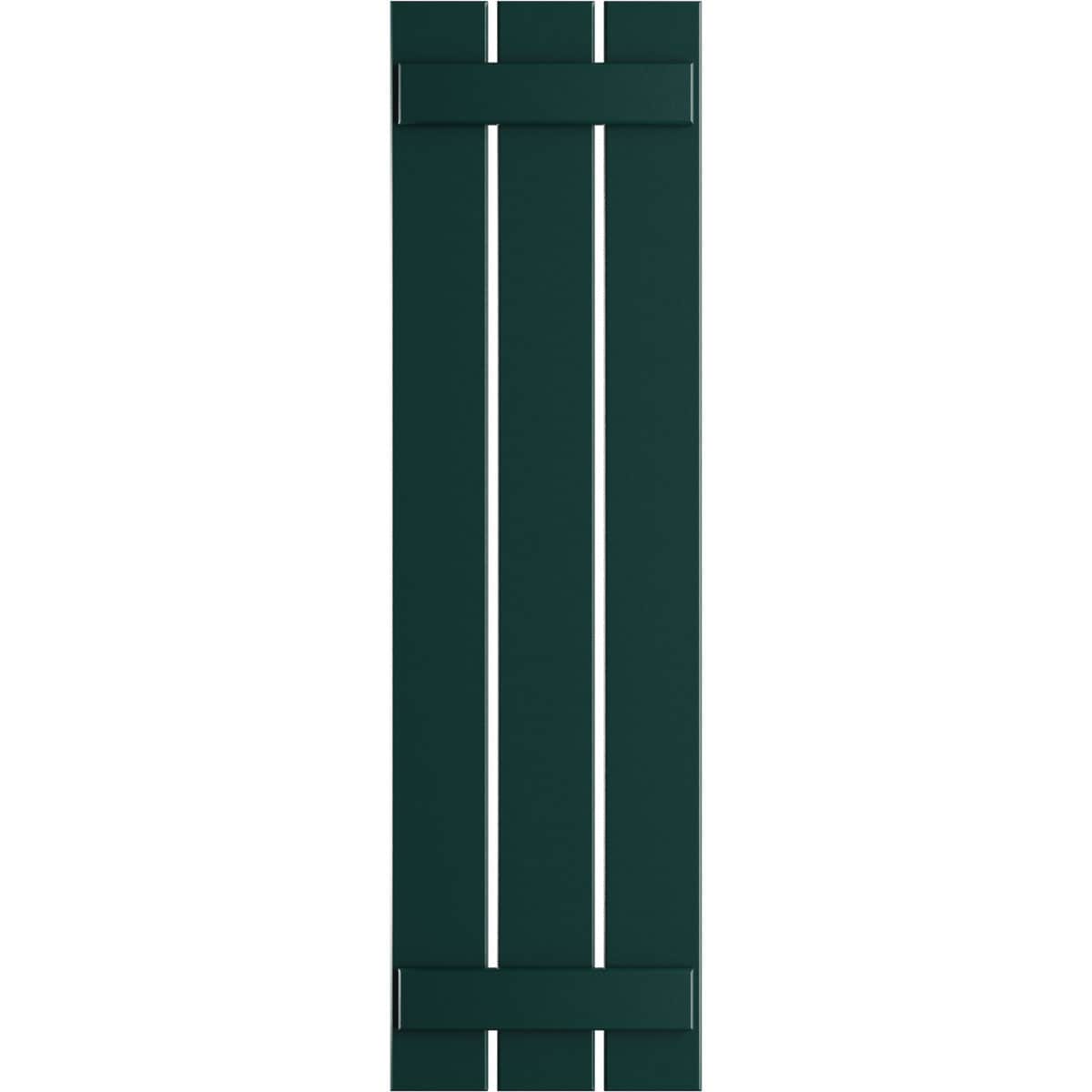 Ekena Millwork 17.125-in W x 58-in H Thermal Green Board and batten Spaced Exterior Shutters ( 2 -Pack )