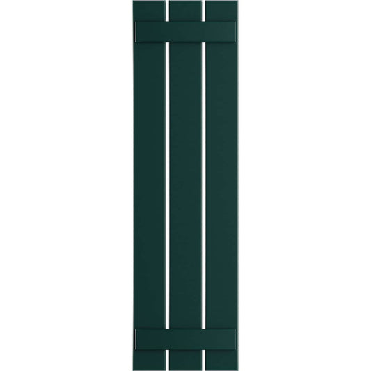Ekena Millwork 17.125-in W x 38-in H Thermal Green Board and batten Spaced Exterior Shutters ( 2 -Pack )