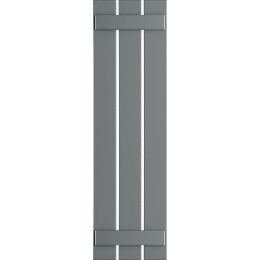 Ekena Millwork 17.125-in W x 56-in H Ocean Swell Board and batten Spaced Exterior Shutters ( 2 -Pack )