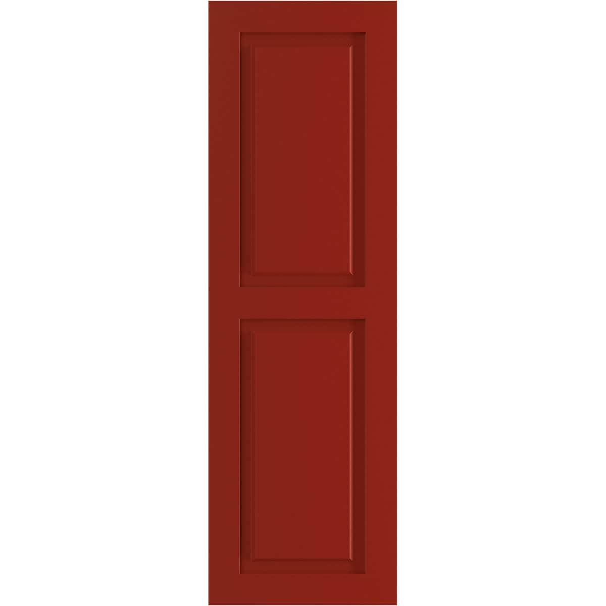 Ekena Millwork 15-in W x 80-in H Fire Red Raised panel Exterior Shutters ( 2 -Pack )