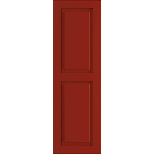 Ekena Millwork 12-in W x 40-in H Fire Red Raised panel Exterior Shutters ( 2 -Pack )