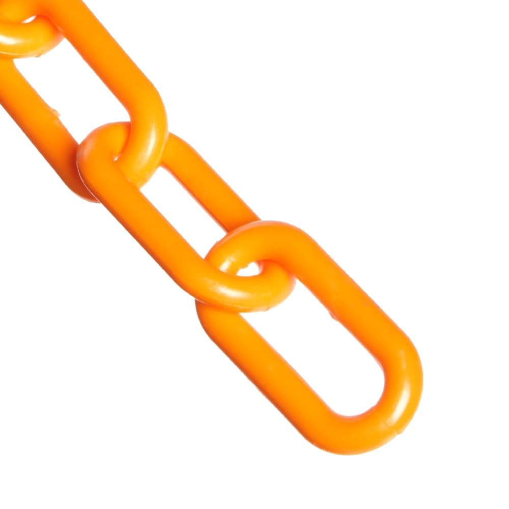 Mr. Chain 1.5 in (#6, 38Mm) X 500 Ft Safety Orange Plastic Barrier Chain