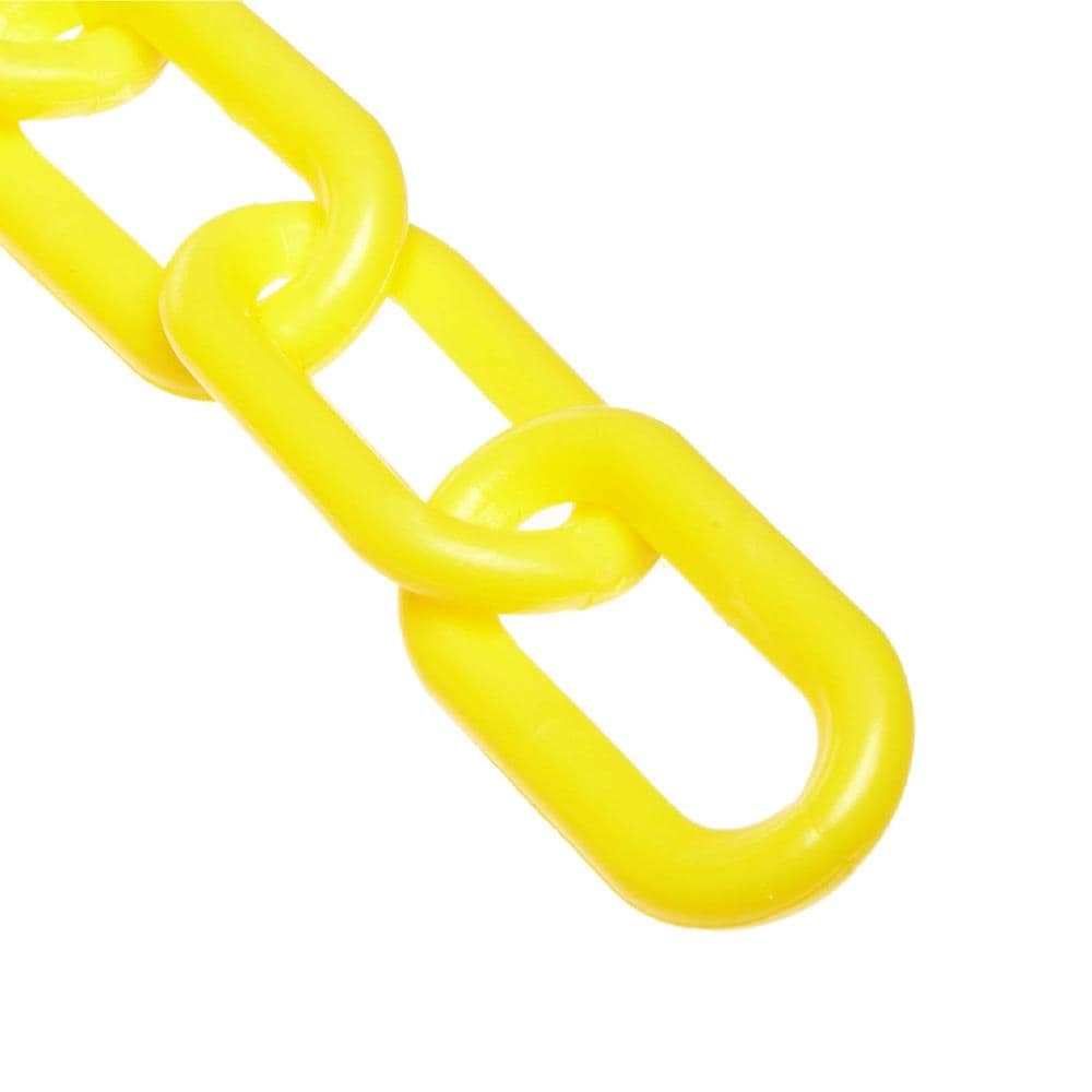 Mr. Chain 2 in (#8, 51Mm) X 500 Ft Yellow Plastic Barrier Chain