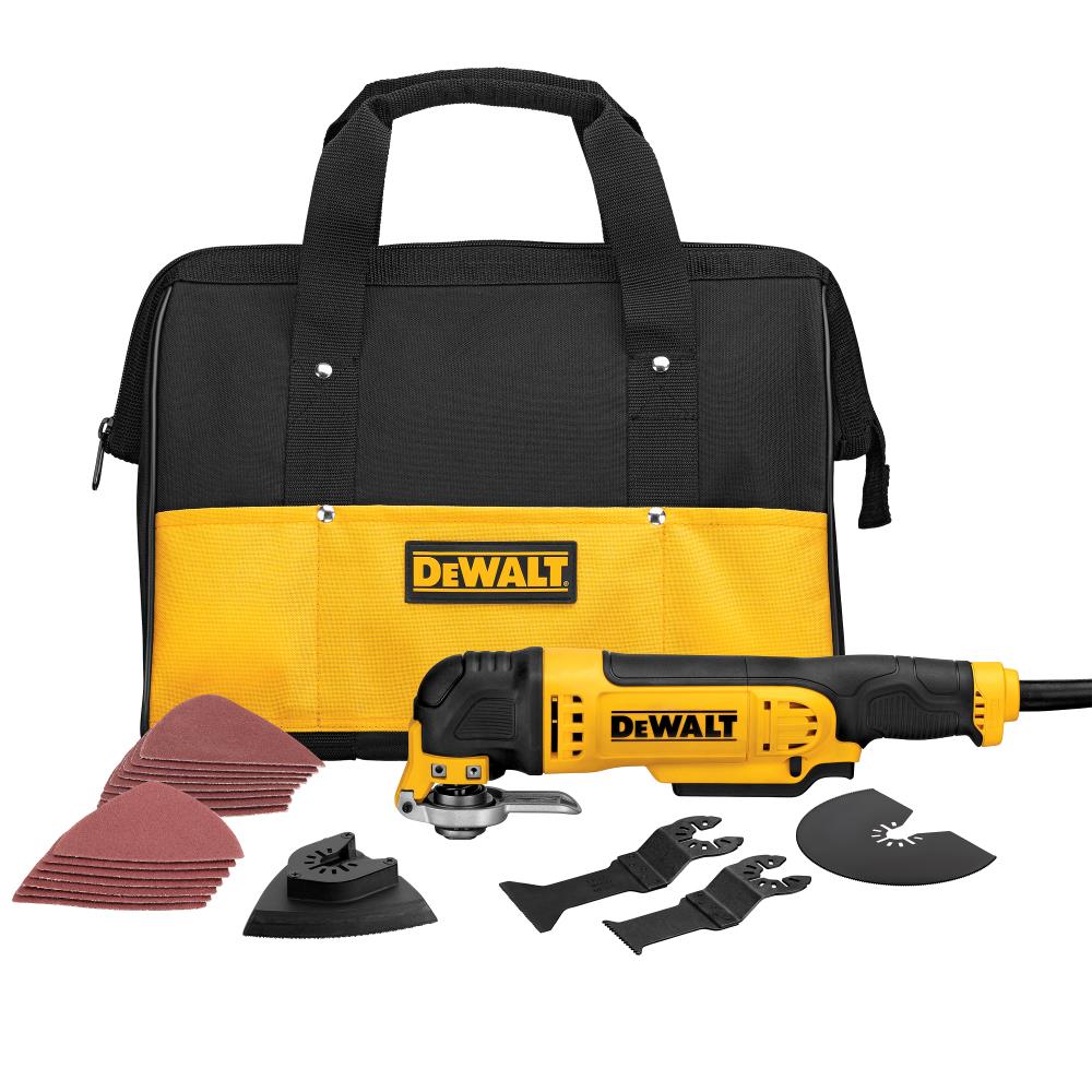 DEWALT Corded 3-Amp 3-speed 29-Piece Oscillating Multi-Tool Kit with Soft Case DWE315SK