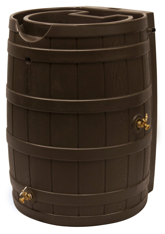 Good Ideas 65-Gallon Brown Plastic Rain Barrel Spigot