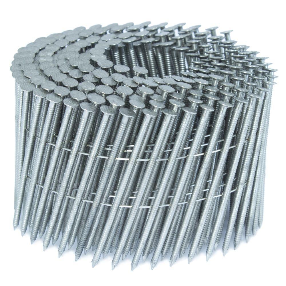 FASCO 2-1/2-in 13 -Gauge Stainless steel Ring Shank Wire Collated Siding Nails Box