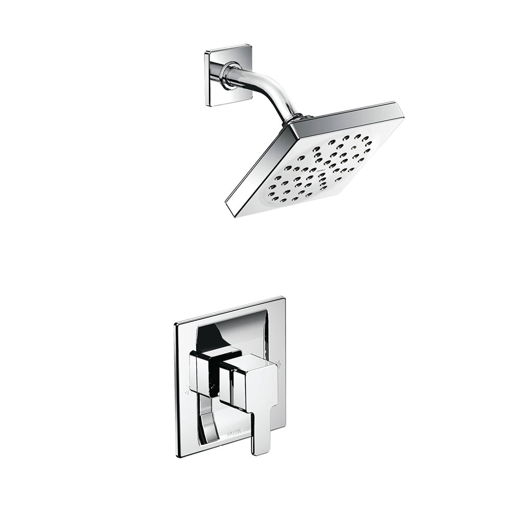 Moen 90 Degree Polished Chrome 1-handle 6.0-in Round Shower Faucet with Valve (Single Function)