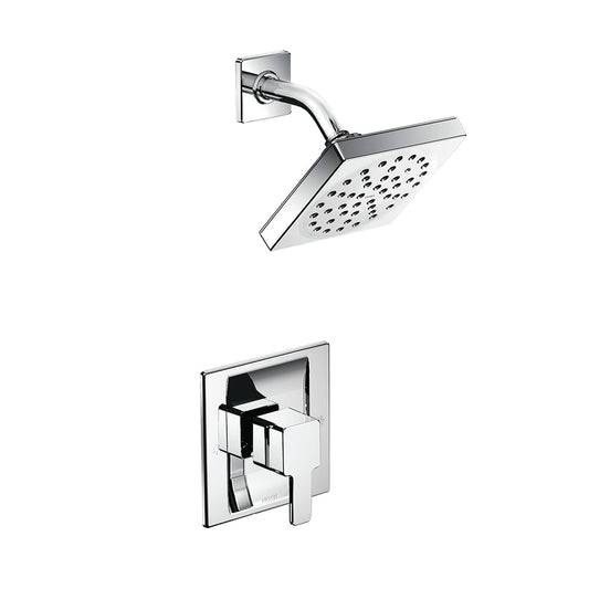 Moen 90 Degree Polished Chrome 1-handle 6.0-in Round Shower Faucet with Valve (Single Function)