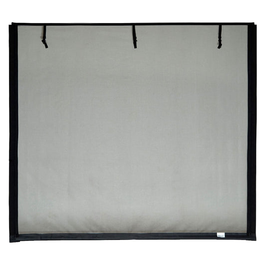 Fresh Air Screens Model C 18.0-ft x 7.0-ft Fiberglass Zipper Double garage door screen