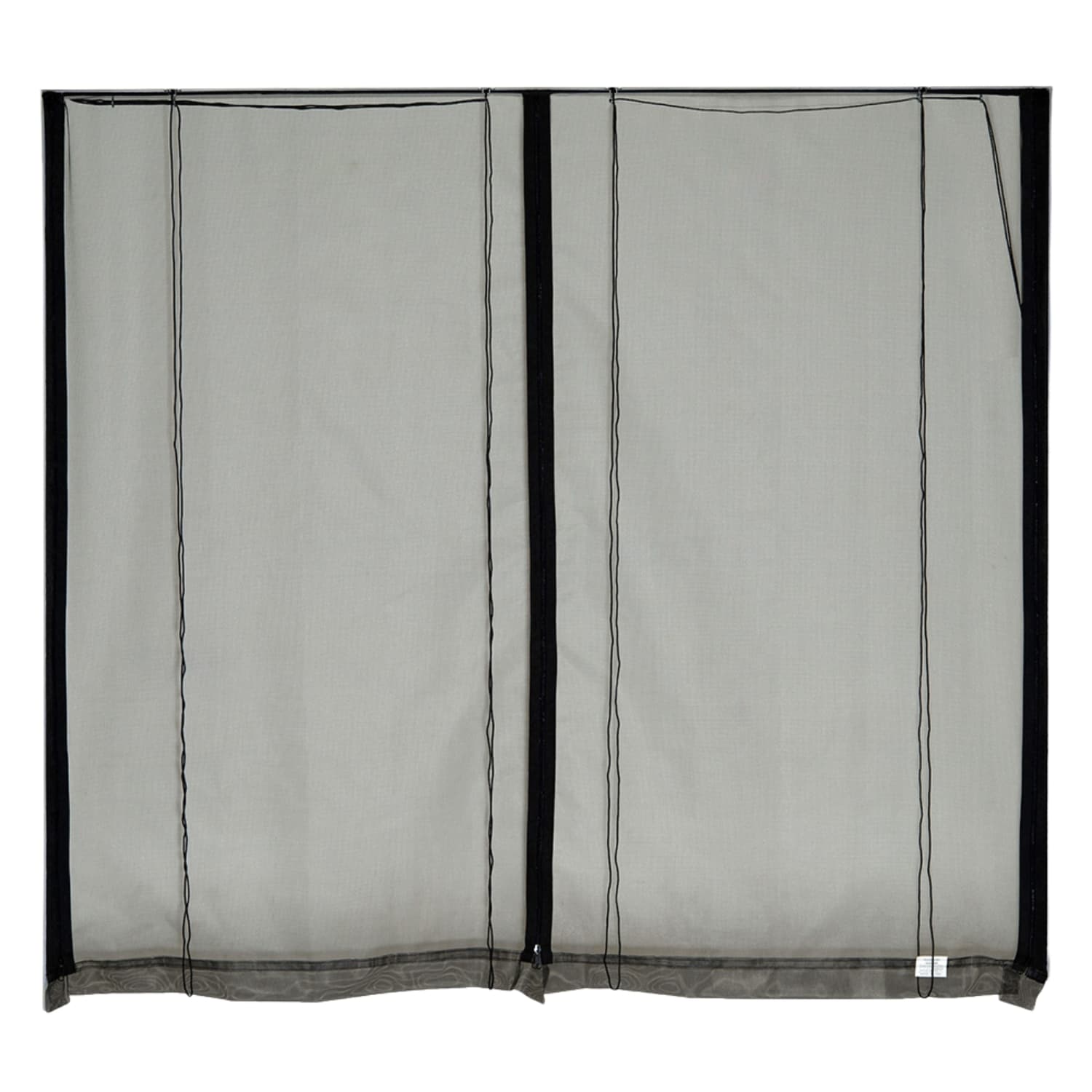 Fresh Air Screens Model D Economy w/RP 9-ft x 8-ft Fiberglass Zipper with rope/pull Single garage door screen