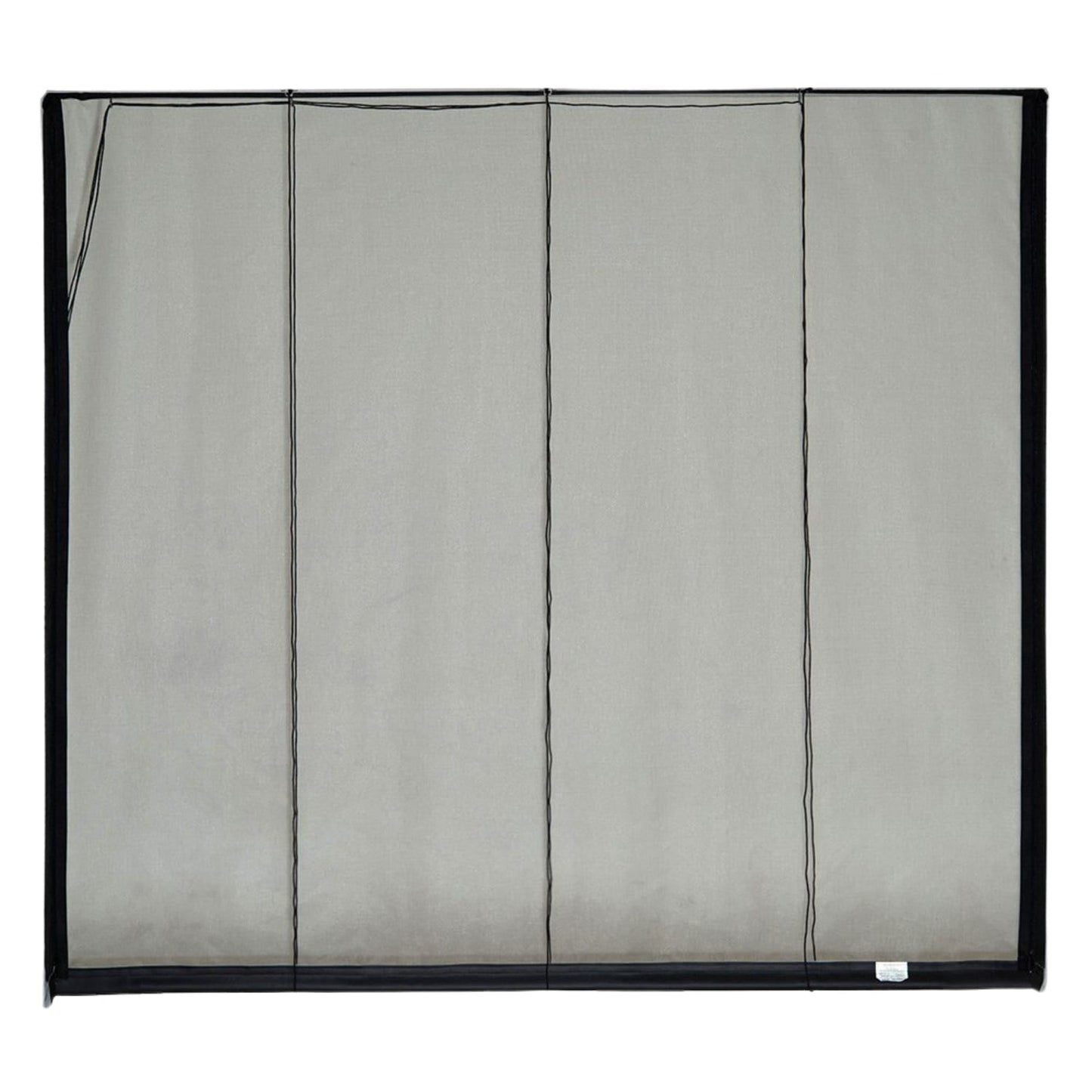 Fresh Air Screens Model C w/RP 8.0-ft x 7.0-ft Fiberglass Zipper with rope/pull Single garage door screen