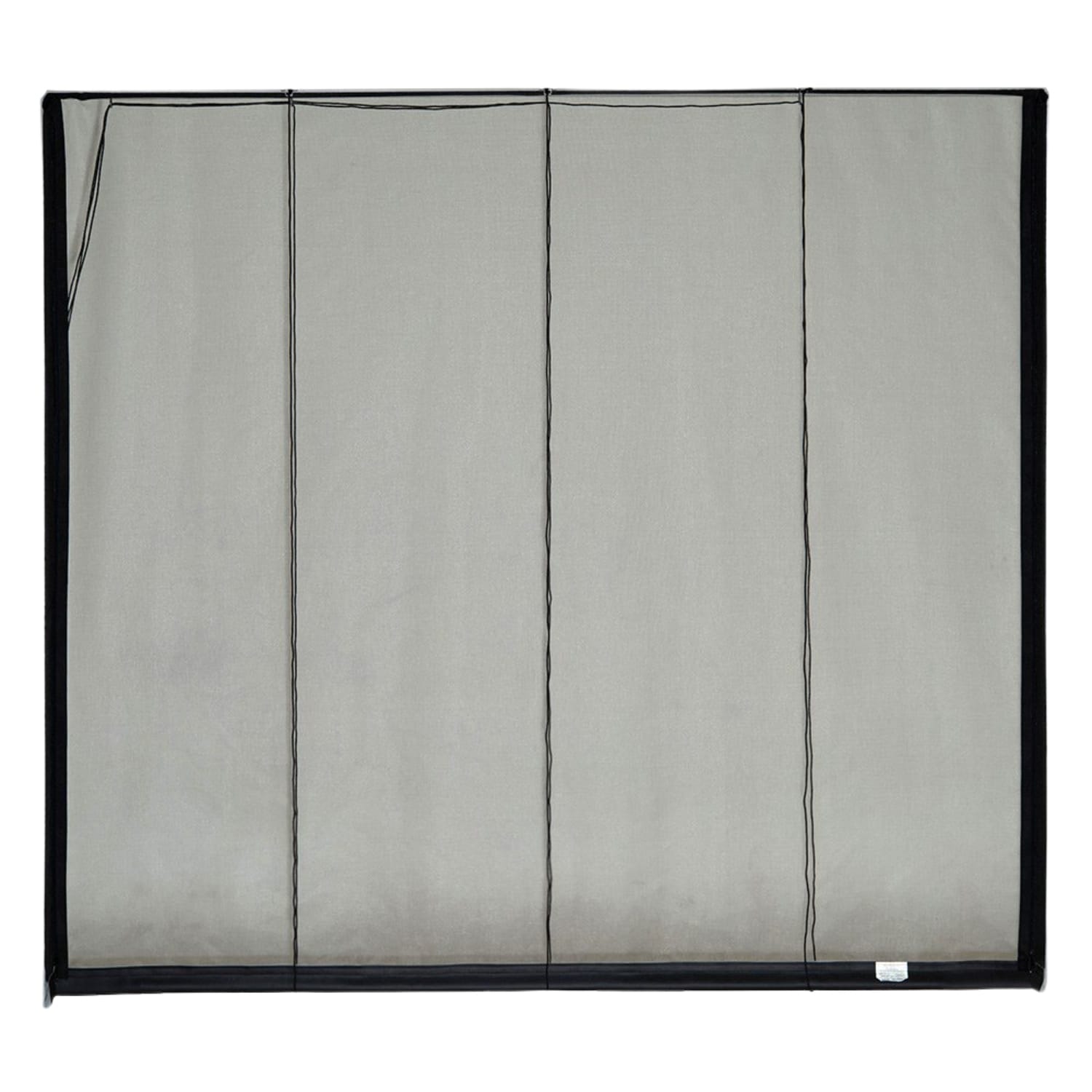 Fresh Air Screens Model C w/RP 8.0-ft x 7.0-ft Fiberglass Zipper with rope/pull Single garage door screen