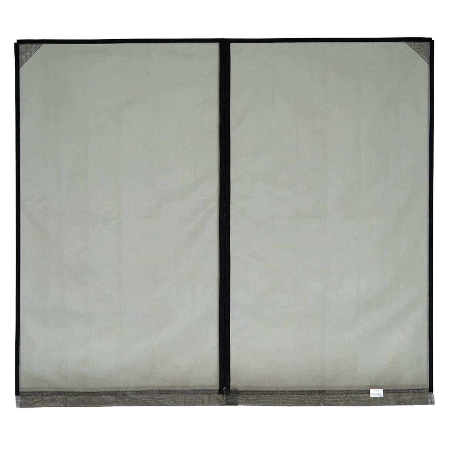 Fresh Air Screens Model B Economy 16-ft x 8-ft Fiberglass Zipper Double garage door screen