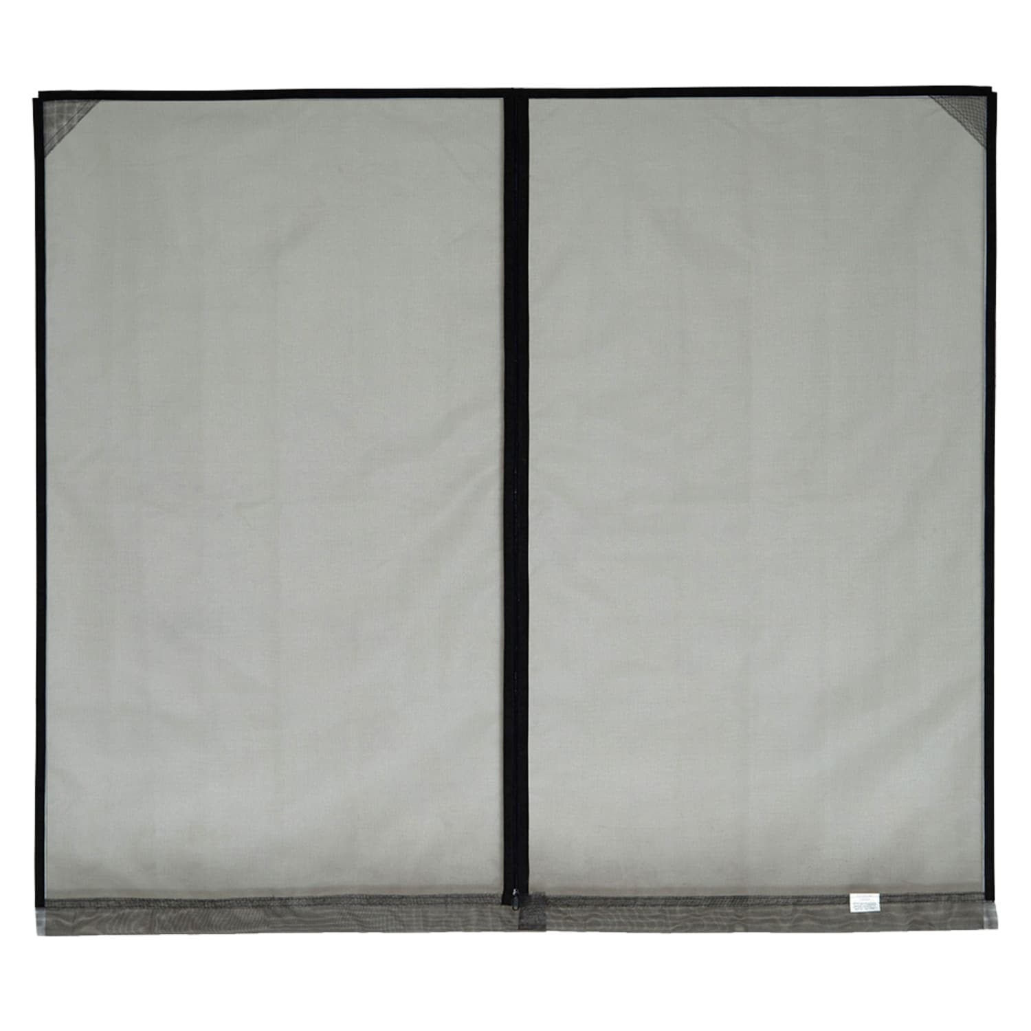 Fresh Air Screens Model B Economy 16-ft x 8-ft Fiberglass Zipper Double garage door screen