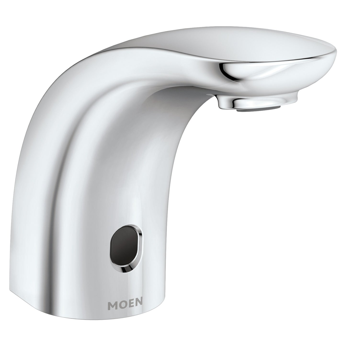 Moen M-Power Chrome Single hole Touchless Low-arc Commercial Touchless Bathroom Sink Faucet