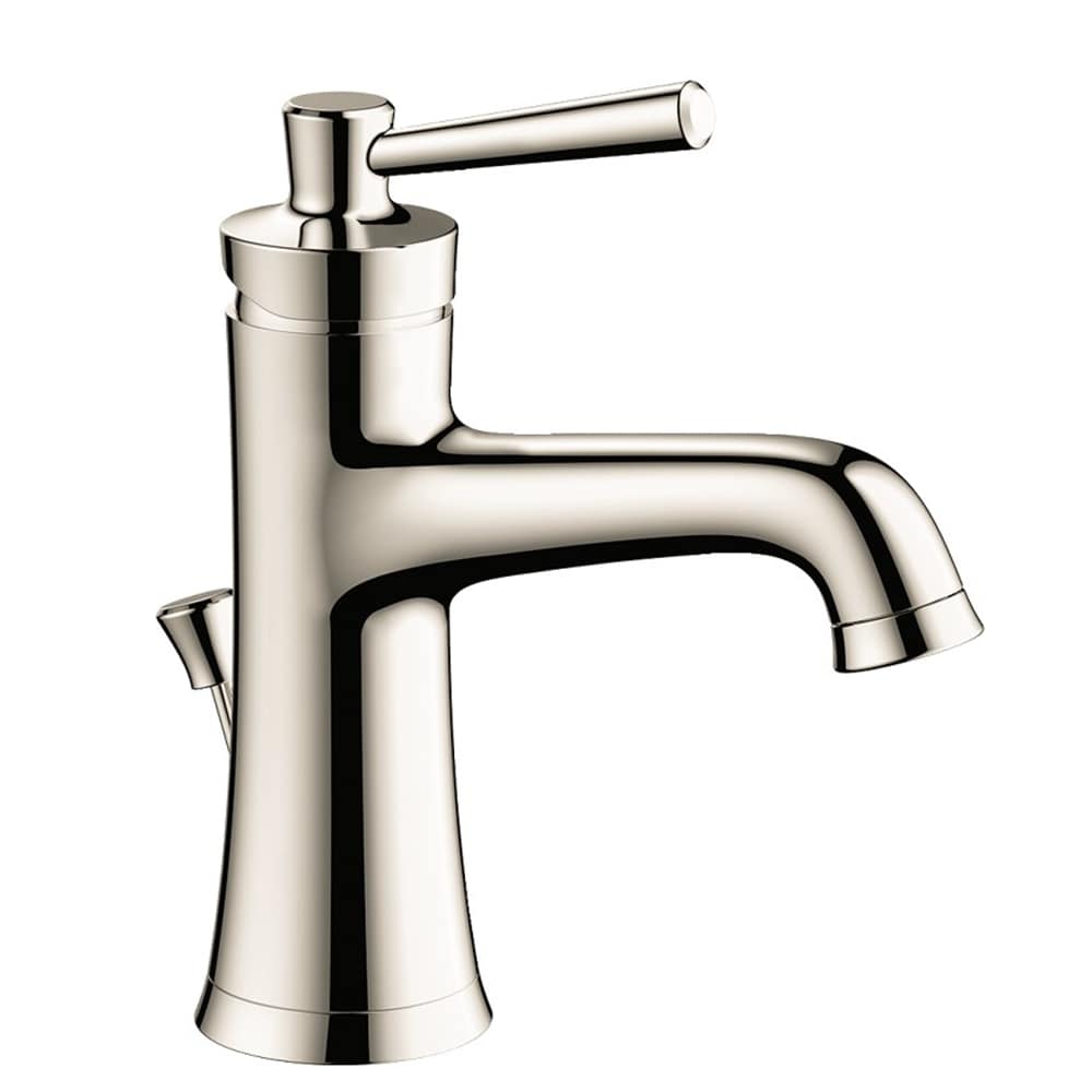 Hansgrohe Joleena Polished Nickel Single hole 1-handle WaterSense Low-arc Residential Handle Bathroom Sink Faucet with Drain