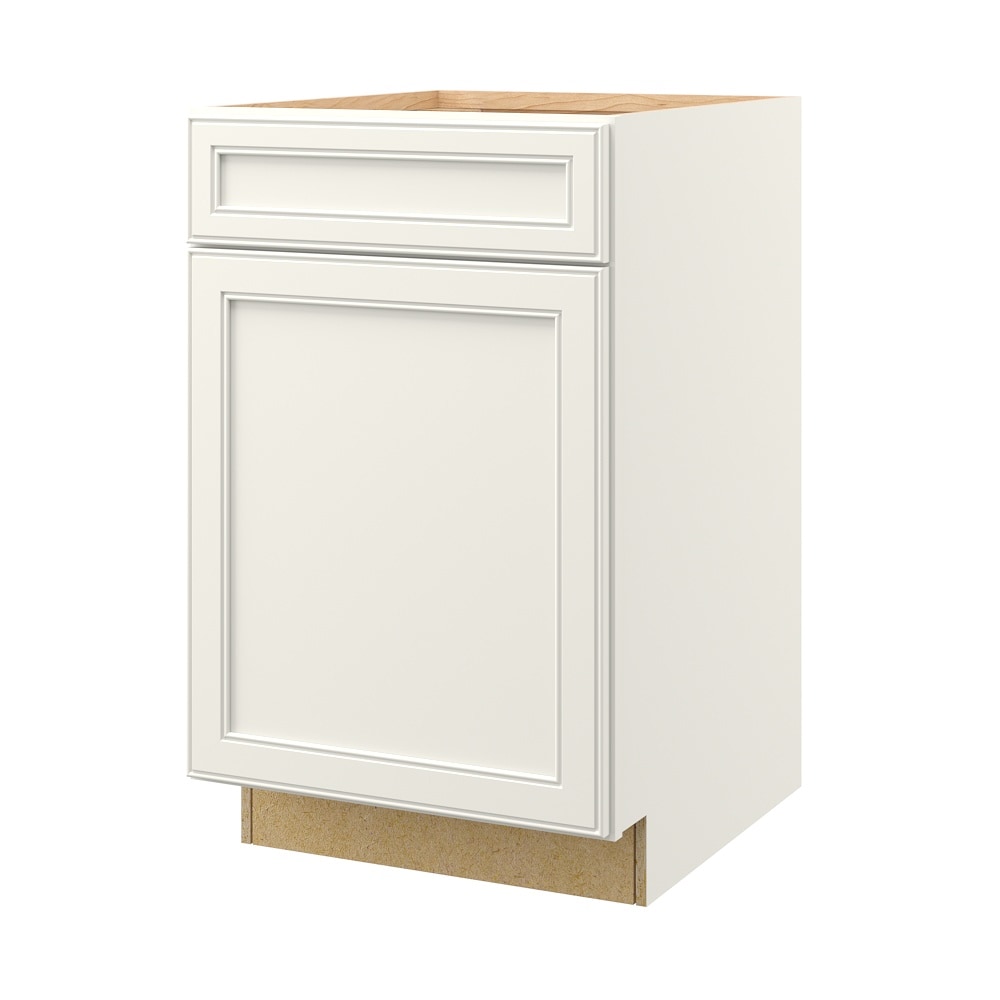 allen + roth McKeller 21-in W x 34.5-in H x 24-in D Linen Base Fully Assembled Cabinet Flat Panel Square
