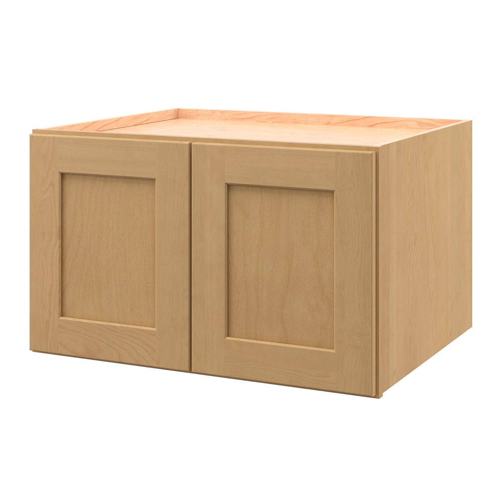 allen + roth Innsbrook 30-in W x 18-in H x 24-in D Rye Wall Fully Assembled Cabinet Flat Panel Shaker