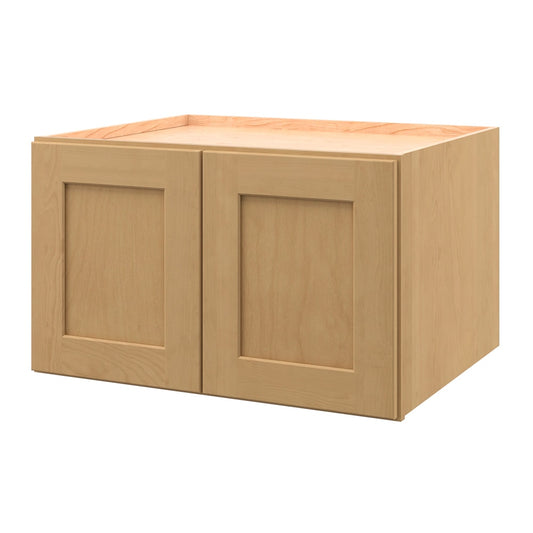 allen + roth Innsbrook 30-in W x 18-in H x 24-in D Rye Wall Fully Assembled Cabinet Flat Panel Shaker