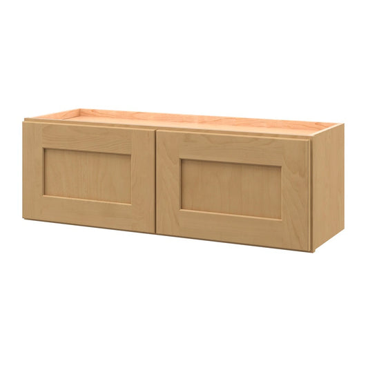 allen + roth Innsbrook 36-in W x 12-in H x 12-in D Rye Wall Fully Assembled Cabinet Flat Panel Shaker