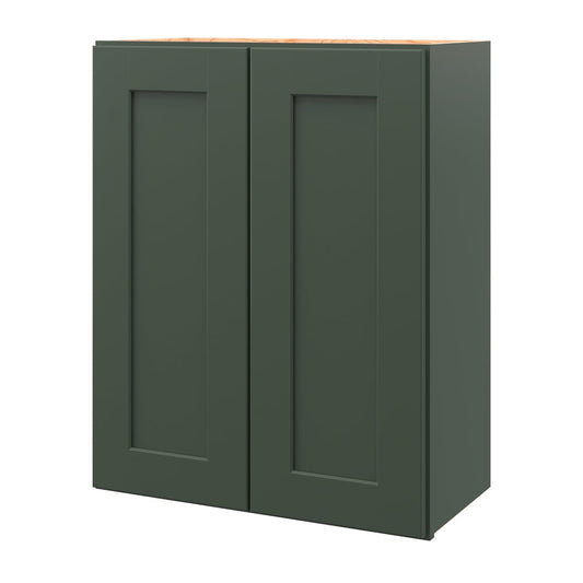 allen + roth Galway 24-in W x 30-in H x 12-in D Sage Wall Fully Assembled Cabinet Flat Panel Shaker