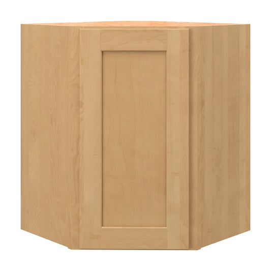 allen + roth Innsbrook 24-in W x 30-in H x 12-in D Rye Diagonal Corner Wall Fully Assembled Cabinet Flat Panel Shaker