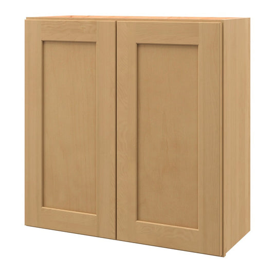 allen + roth Innsbrook 30-in W x 30-in H x 12-in D Rye Wall Fully Assembled Cabinet Flat Panel Shaker