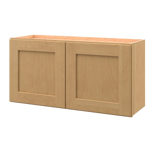 allen + roth Innsbrook 36-in W x 18-in H x 12-in D Rye Wall Fully Assembled Cabinet Flat Panel Shaker