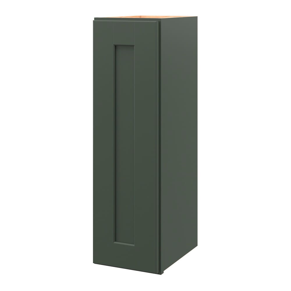 allen + roth Galway 9-in W x 30-in H x 12-in D Sage Wall Fully Assembled Cabinet Flat Panel Shaker