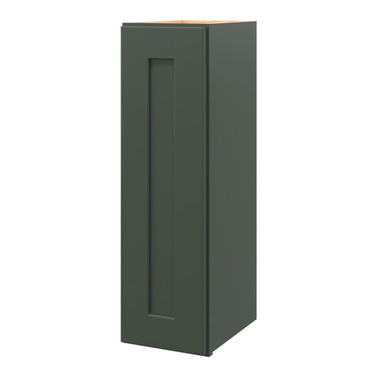 allen + roth Galway 9-in W x 30-in H x 12-in D Sage Wall Fully Assembled Cabinet Flat Panel Shaker