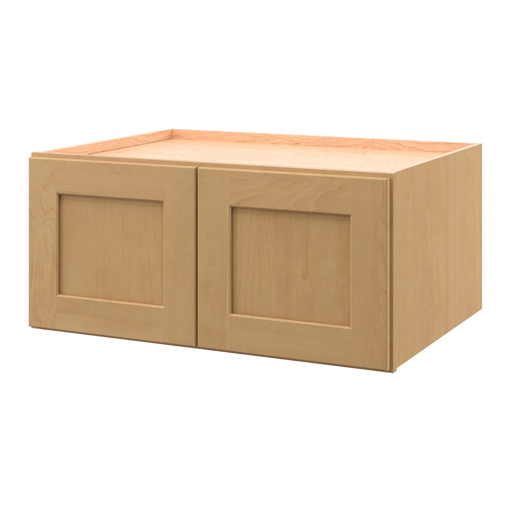allen + roth Innsbrook 33-in W x 15-in H x 24-in D Rye Wall Fully Assembled Cabinet Flat Panel Shaker