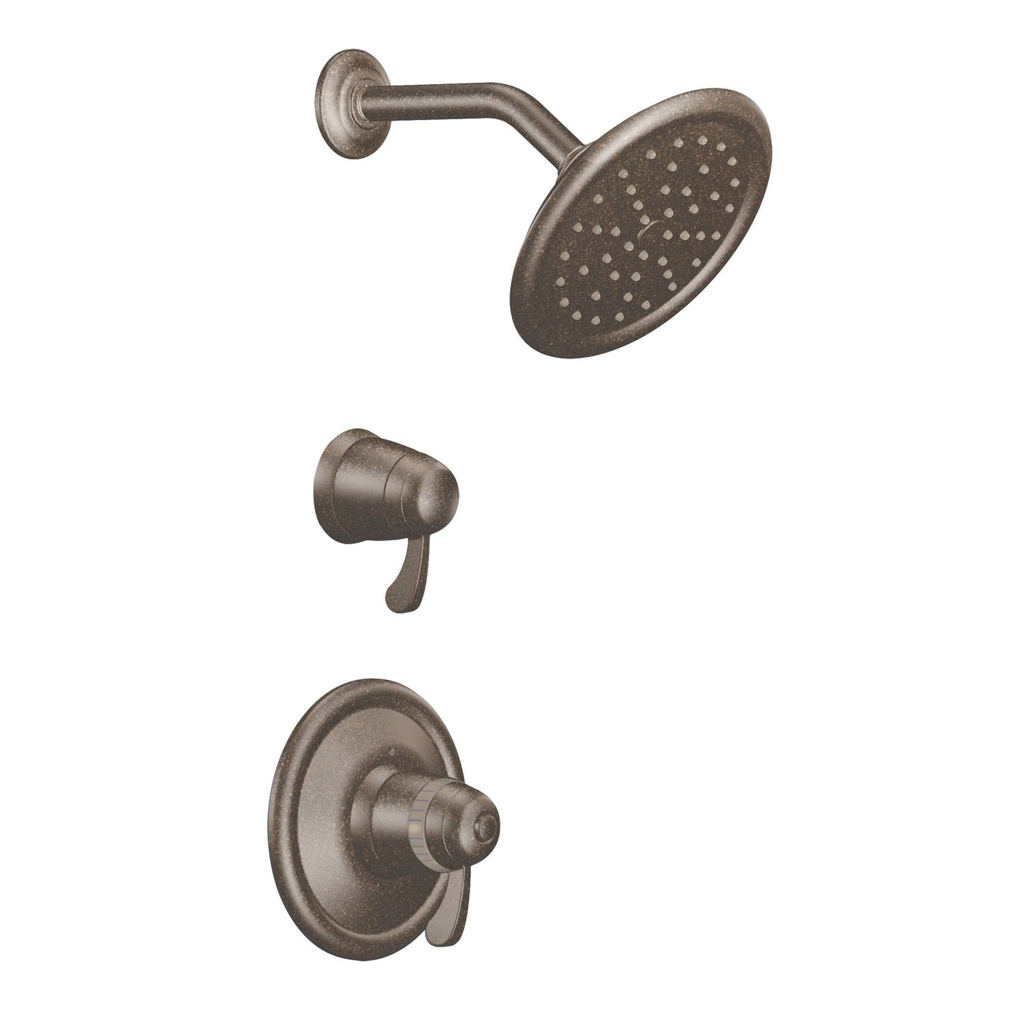 Moen Oil-rubbed bronze 2-handle 7.0-in Round Shower Faucet (Single Function)