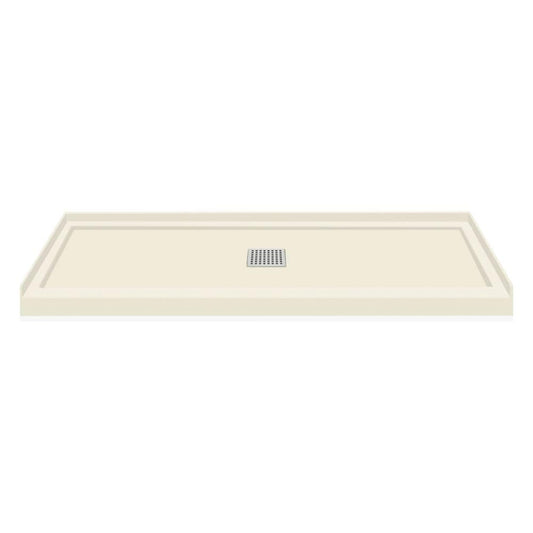 Transolid Linear 36-in W x 60-in L Center Cameo Single Threshold Rectangle Shower Pan Base with 3-in H Threshold