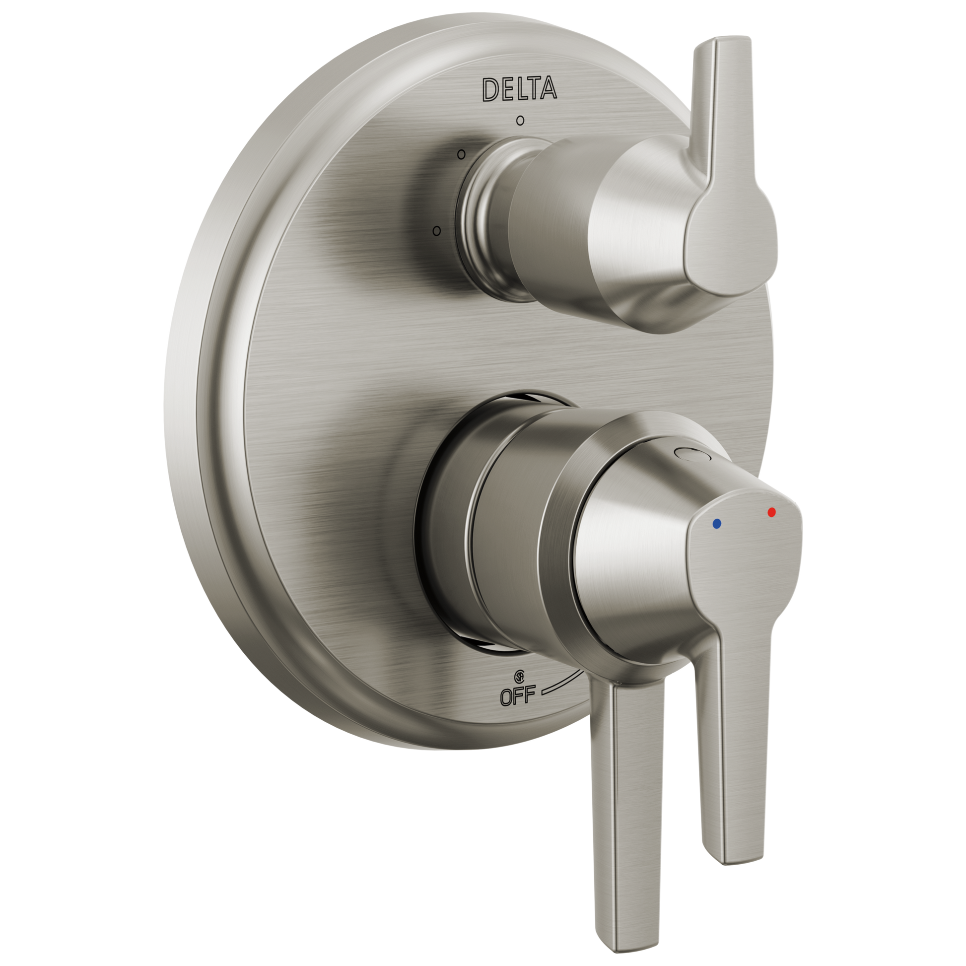 Delta Galeon Lumicoat Stainless 3.875-in Universal Bathtub/Shower Diverter 0.5-in -ID