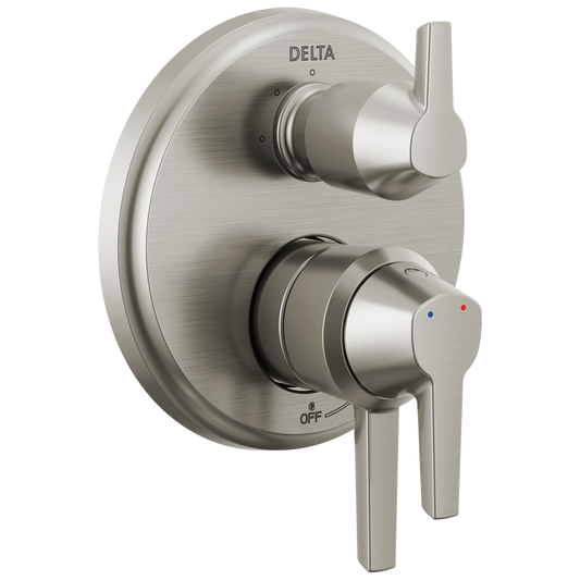 Delta Galeon Lumicoat Stainless 3.875-in Universal Bathtub/Shower Diverter 0.5-in -ID