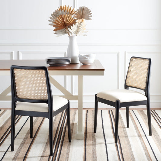 Safavieh Reinhardt Contemporary/Modern Upholstered Dining Side Chair (Wood Frame)